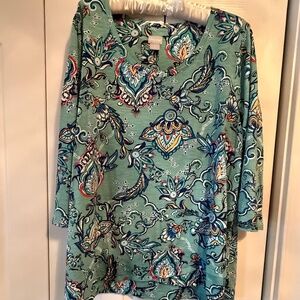 Chico’s Knit Paisley Top